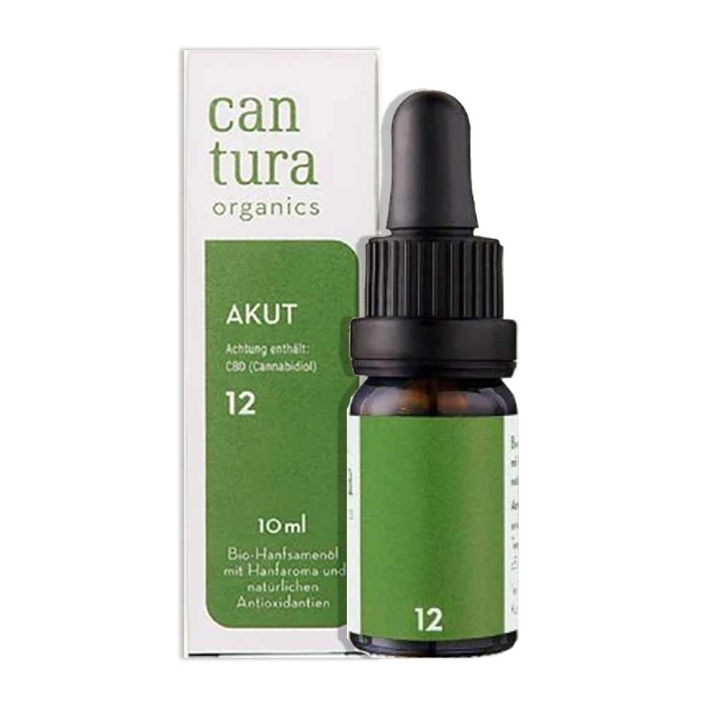Cantura Organics AKUT 12 Bio-Hanf-Öl 12% CBD - 10ml