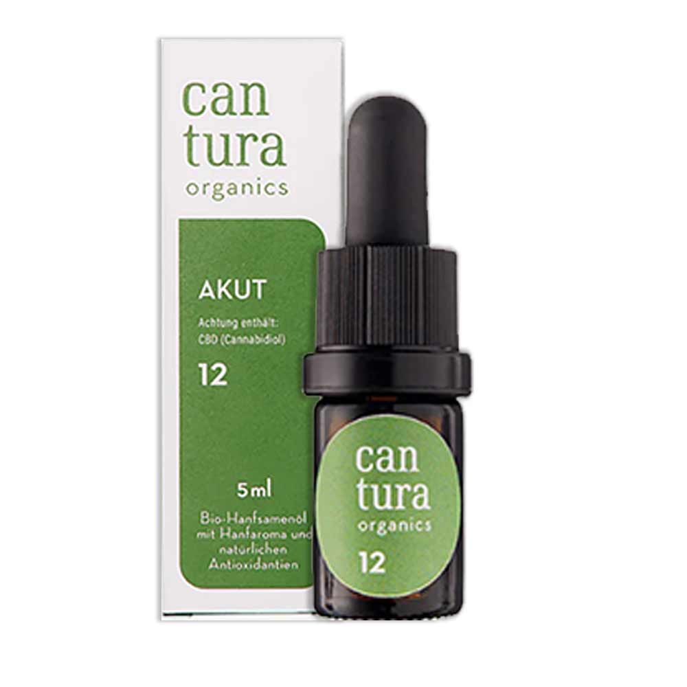 Cantura Organics AKUT 12 Bio-Hanf-Öl 12% CBD - 5ml